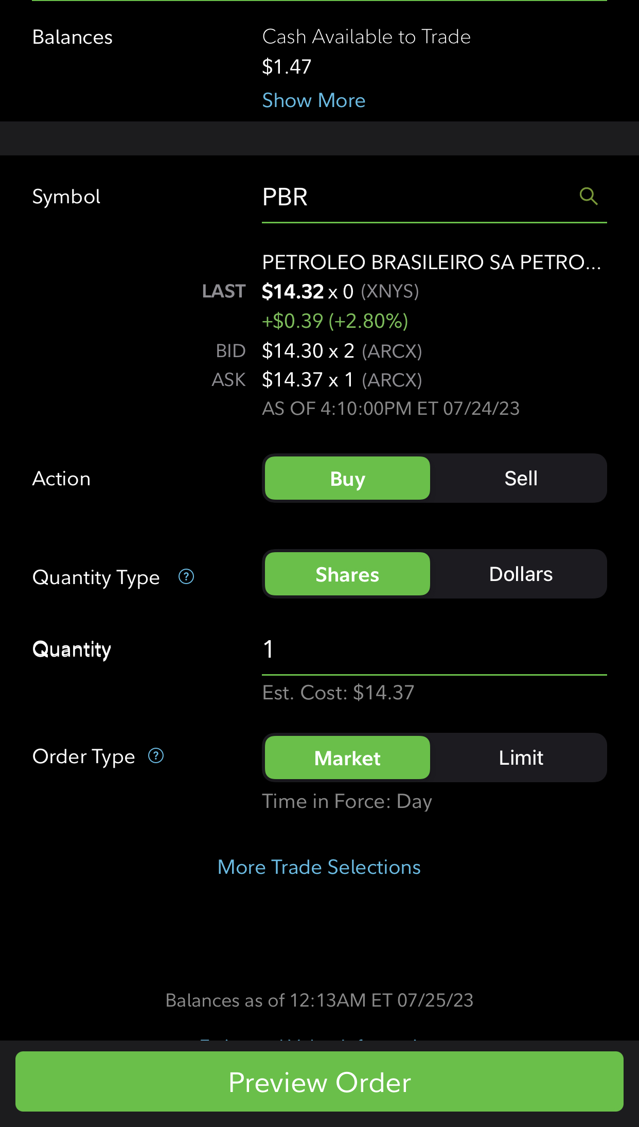 Buying stocks on fidelity