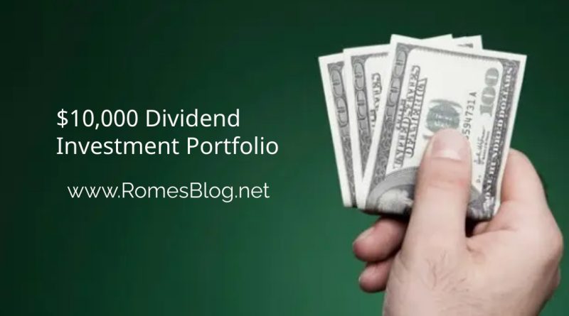 $10,000 dividend portfolio